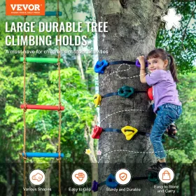Ninja Tree Climbing Kit 12 klatring holder 6 ratchet stropper