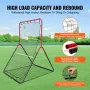 Baseball og softball rebounder Net 3x4,5 ft pitchback 3-vejs