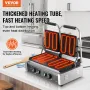 Commercial Panini Grill, 3600W Electric Sandwich Maker, Double Stainless Steel Grill, with Temperature Control and Flat Enameled