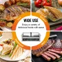 Kommerciel Panini Press Grill Electric Sandwich Maker Plate