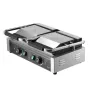 Commercial Panini Grill, 3600W Electric Sandwich Maker, Double Stainless Steel Grill, with Temperature Control and Flat Enameled