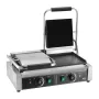 Commercial Panini Grill, 3600W Electric Sandwich Maker, Double Stainless Steel Grill, with Temperature Control and Flat Enameled