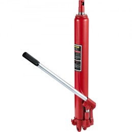 Hydraulic Long Ram Jack, 8 Tons/17363 lbs Capacity, with Single Piston Pump and Clevis Base, Manual Cherry Picker with Handle,