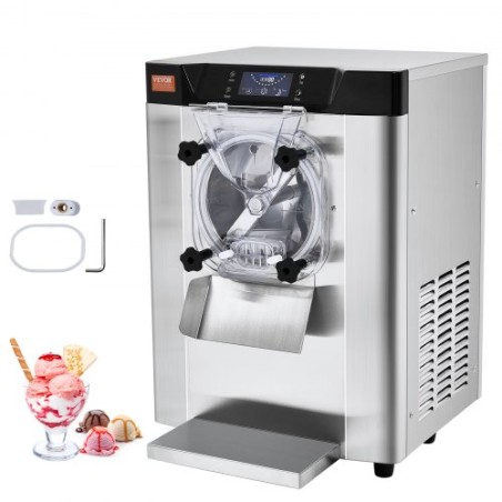 Commercial Hard Serve Ice Cream Machine Maker 12 L/H Yield Single Flavor