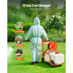 Sprøjte Tryksprøjte Rygsprøjte Havesprøjte 60L 0-90PSI