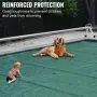 Pool Safety Cover, 11.5x19.6 ft In-ground Pool Cover, Green PVC Pool Covers, Rectangular Safety Pool Cover In-ground Cover Solid