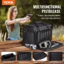 Range Bag for 3 Pistols, Tactical Gun Range Bag with 2 Detachable Baffles & 6 Magazines, Firearm Shooting Handgun Bag for Outdoo