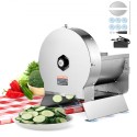 Electric Vegetable Slicer, 0-0.5"/0-12mm Thickness Adjustable Commercial Slicer Machine, Convertible to Manual, Stainless Steel