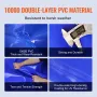 330L/87 Gallon Water Storage Bladder, RV Water Tank, 1000D Blue PVC Collapsible Water Storage Containers, Large Capacity Soft Wa