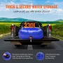330L/87 Gallon Water Storage Bladder, RV Water Tank, 1000D Blue PVC Collapsible Water Storage Containers, Large Capacity Soft Wa