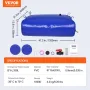 330L/87 Gallon Water Storage Bladder, RV Water Tank, 1000D Blue PVC Collapsible Water Storage Containers, Large Capacity Soft Wa