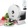 Electric Vegetable Slicer, 0-0.5"/0-12mm Thickness Adjustable Commercial Slicer Machine, Convertible to Manual, Stainless Steel