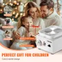 Mini Pottery Wheel, 0-320RPM Adjustable Speed Detachable Basin Forming Machine, 2.56in/3.94in 2 Turntables Electric Ceramic Whee