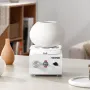 Mini Pottery Wheel, 0-320RPM Adjustable Speed Detachable Basin Forming Machine, 2.56in/3.94in 2 Turntables Electric Ceramic Whee