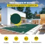 Pool Safety Cover 5.48 x12.8 m, Inground Pool Cover fit for 4.88 x12.19 m Pool, Rectangle Inground Safety Pool Cover Green Mesh 