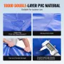 Bærbar vandopbevaringsblære 105,7 gallon 1000D PVC