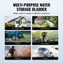 Portable Water Storage Bladder 400 L 1000D PVC Collapsible Water Tank