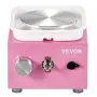 Mini Pottery Wheel, 0-320RPM Adjustable Speed Detachable Basin Forming Machine, 2.56in/3.94in 2 Turntables Electric Ceramic Whee