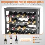 42 flaske 7-lags modulært vin rack bambus træ display hylde med