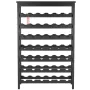 42 Bottle Modular Wine Rack, 7-Tier Solid Bamboo Wood Storage Racks with Table Top, Floor Freestanding Wines Holder Display Shel