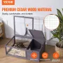 Skildpadde Habitat Wooden Tortoise House Indoor & Outdoor