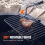 Bålring med grillbålring 35 tommer ydre stål gør-det-selv