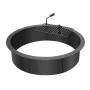 Fire Pit Ring, Fire Pit Insert with Barbecue Fire Ring, 35-In Outer/31-In Inner Diameter, 8.5in Height, Carbon Steel Liner DIY C