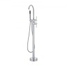 Freestanding Bathtub Faucet, Floor Mount, Freestanding Tub Filler, Shower Mixer Taps, Two Water Modes, 360Â° Swivel Spout, for