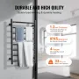 8 Bars Towel Warmer Rack, Wall Mounted Heated Towel Rack for Bathroom, IPX5 Waterpoof Towel Heater Rack with Timer & LED Display