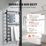 10 Bars Towel Warmer Rack, Wall Mounted Heated Towel Rack for Bathroom, IPX5 Waterpoof Towel Heater Rack with Timer & LED Displa