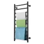 10 Bars Towel Warmer Rack, Wall Mounted Heated Towel Rack for Bathroom, IPX5 Waterpoof Towel Heater Rack with Timer & LED Displa