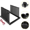 Windshield Rack 9-Lite, Windshield Truck Rack Steel, Windshield Glass Rack 24-tommer højde, forruden til lastbil med PVC