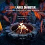 Fire Pit Ring, 35-Inch Outer/31-Inch Inner Diameter, 10inch Height Fire Pit Insert, Heavy Duty Carbon Steel Liner DIY Campfire R