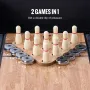 9 ft LED shuffleboard Tabel 2 i 1 shuffleboard og bowling combo