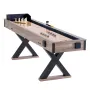 Shuffleboard Table, 9 ft LED Light Up Shuffleboard for Family Game Room, 2 in 1 Shuffleboard and Bowling Combo Game Set, with Sc