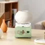 Mini Pottery Wheel, 0-320RPM Adjustable Speed Detachable Basin Forming Machine, 2.56in/3.94in 2 Turntables Electric Ceramic Whee