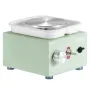 Mini Pottery Wheel, 0-320RPM Adjustable Speed Detachable Basin Forming Machine, 2.56in/3.94in 2 Turntables Electric Ceramic Whee