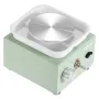 Mini Pottery Wheel, 0-320RPM Adjustable Speed Detachable Basin Forming Machine, 2.56in/3.94in 2 Turntables Electric Ceramic Whee