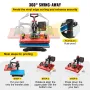 Heat Press 30.5x38.1 cm 10 In 1 Heat Press 1000W Heat Press Machine with 360° Rotation Swing Away Red Heat Press T-Shirt Sublima