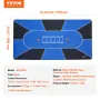 Poker Table Top, 70 x 35 Inch Poker Mat for Table, 6-8 Players Foldable Poker Table Top with Carrying Bag, Folding Poker Table T