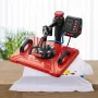 Heat Press 30.5x38.1 cm 10 In 1 Heat Press 1000W Heat Press Machine with 360° Rotation Swing Away Red Heat Press T-Shirt Sublima