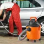 Shop Vacuum Wet And Dry, 5 Gallon 6 Peak HP Wet/Dry Vac, Powerful Suction with Blower Function with Attachments 2-in-1 Crevice N