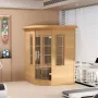 Far Infrared Wooden Sauna, Room Home Sauna Spa for 2 Person, Low EMF Far Infrared Hemlock Wood Sauna with Tempered Glass Door & 