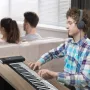 88 Keys Roll Up Keyboard Piano, 128 Rhythms, 128 Tones Portable Electric Digital Hand Roll Piano with Rechargeable Battery 2W Sp