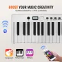 88 Key Folding Keyboard Piano, Bluetooth & MIDI, Portable Electronic Digital Foldable Piano with Sustain Pedal Bag Touch Sensiti