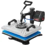 Heat Press 30.5x38.1 cm 10 In 1 Heat Press 1000W Heat Press Machine with 360° Rotation Swing Away White Heat Press T-Shirt Subli