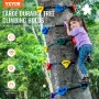 Ninja Tree Climbing Kit, 20 Tree Climbing Holds and 6 Ratchet Straps, Large Climbing Rocks for Kids and Adults Climber, Various 