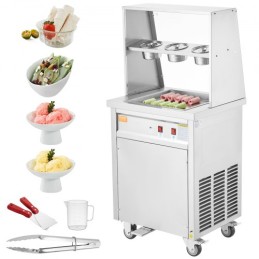 Fried Ice Cream Roll Machine Rolled Ice Cream Maker 13,8 x 13,8 tommer Pan