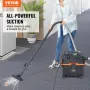 Wet/Dry Shop Vacuum, 15L 5 Peak HP, Efficient Suction & Blower w/ Nozzle,Casters, Portable Shop Vacuum with Attachments, Lightwe