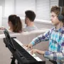 88 Key Folding Keyboard Piano, Bluetooth & MIDI, Portable Electronic Digital Foldable Piano with Stand Sustain Pedal Bag Touch S